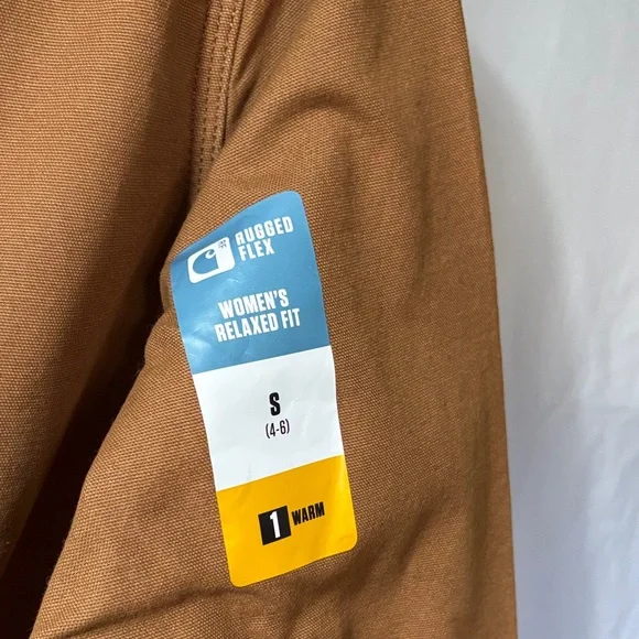 Carhartt Tan Work Jacket with Embroidered Detail - Picture 3 of 4